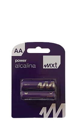 PILHA ALCALINA AA LR6 MXT BLISTER 2 UN