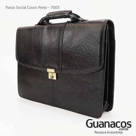 Pasta social masculina couro Clearance