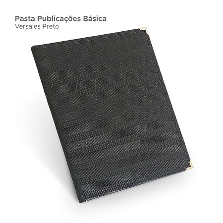 Pasta de Publicações Básica - Preto Versalhes