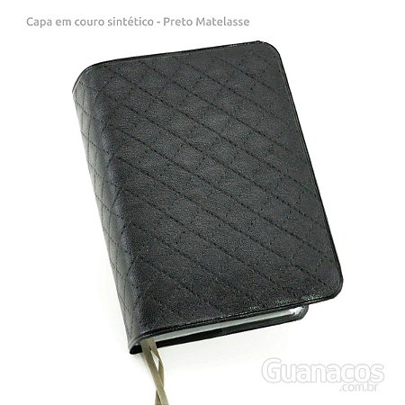 Capa Couro sintético - Preto Matelasse