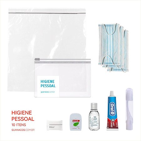 Kit Higiene Pessoal - Para mochila de emergência
