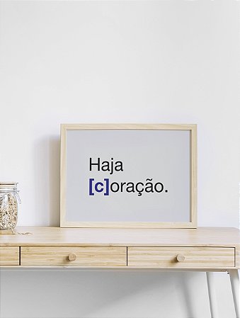 Poster Haja coração