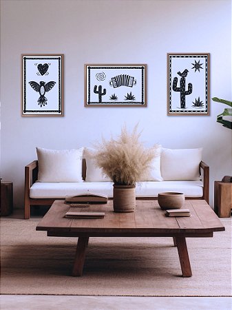 Kit de Posters A3 Cordel Preto