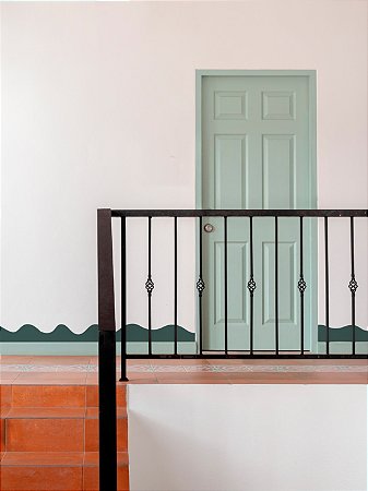 Faixa decorativa orgânica verde