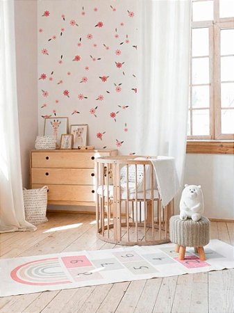 Kit de Adesivos de Parede Flor Sakura