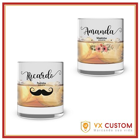 Copo de Whisky Personalizado Casamento