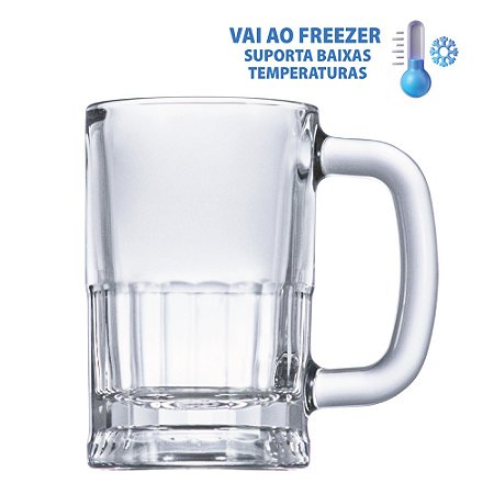 Caneca Chopp 355 Ml Modelo Outback - Vidro Temperado Cx Com 12 Pç