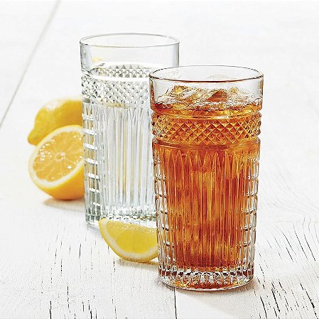 Copo Long Drink Radiant 470 ml  Caixa Com 12 copos- Vidro Temperado -  Libbey