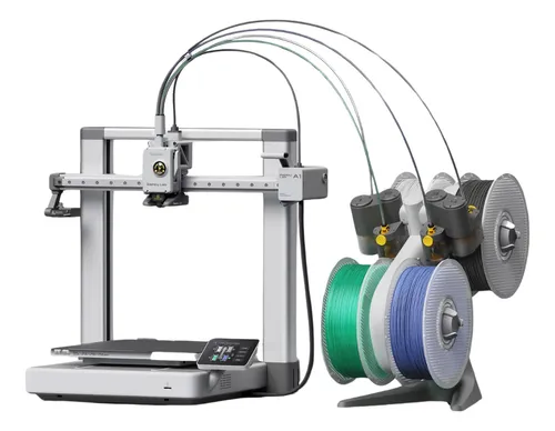 Impressora 3d Bambu Lab A1 Com Ams Lite Combo 4 Cores Cor Prateado