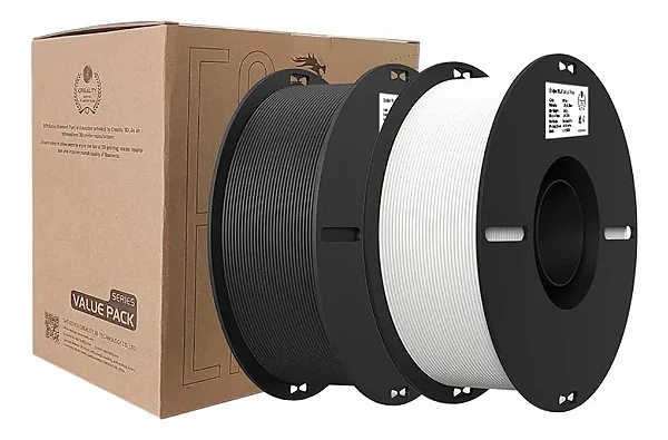 Kit 2 Kg Filamentos Ender-pla Creality Preto + Branco