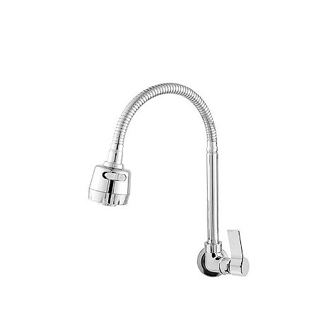 Torneira Gourmet Bica Móvel de Parede Arejador 2 Jatos 1/4 de Volta C65