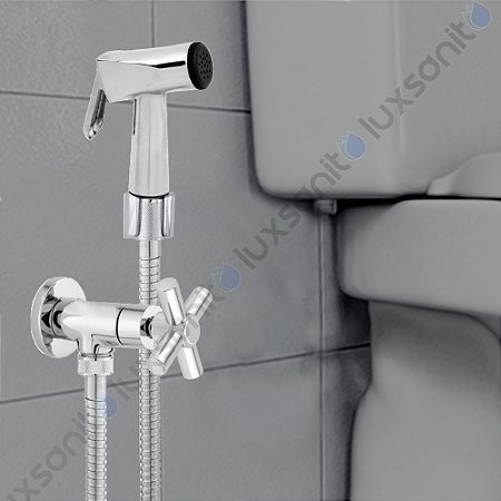 Ducha Higiênica Completa Metal 1/4 Volta Flexível 1,20 C64