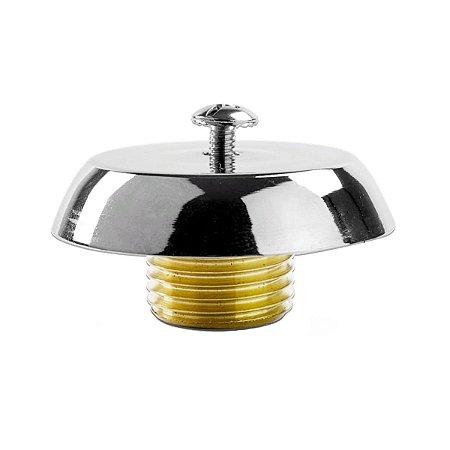 Plug 1/2'' Metal Tapa Furo C/ Canopla P/ Acabamento