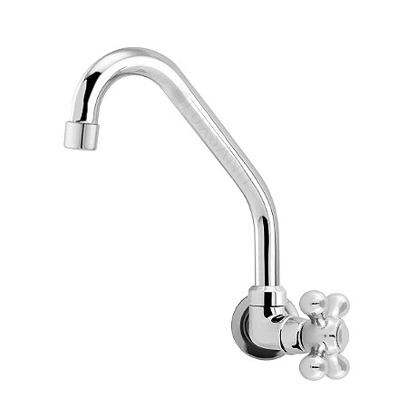Torneira Para Cozinha Bica Móvel de Parede 1/4 de Volta C52
