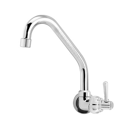Torneira Para Cozinha Bica Móvel de Parede 1/4 de Volta C80