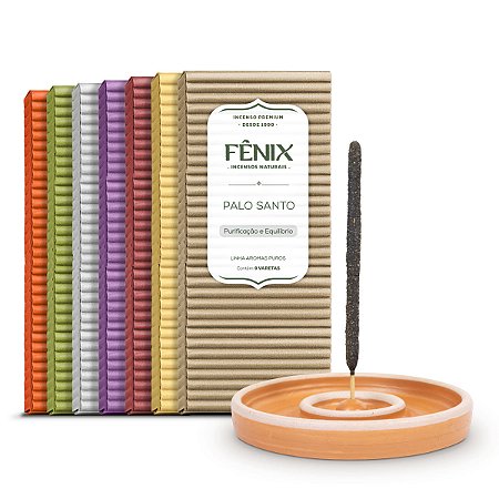 Kit 7 mais Vendidos + Incensário de Cerâmica