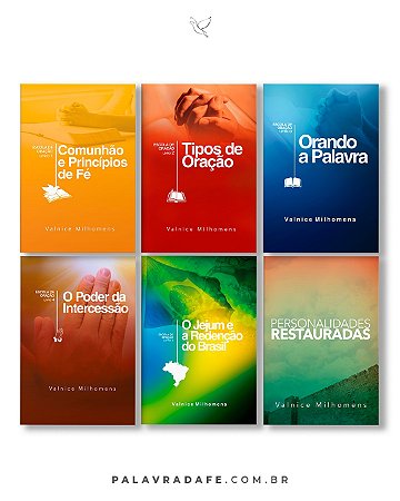 Combo 6 Livros - Escola De Oração + Personalidades Restauradas - Valnice Milhomens