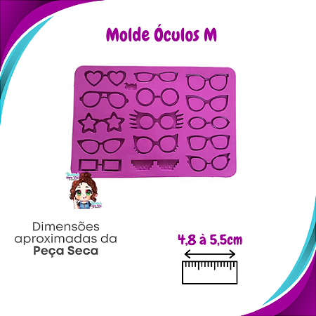 Molde de Silicone Óculos M - BCV
