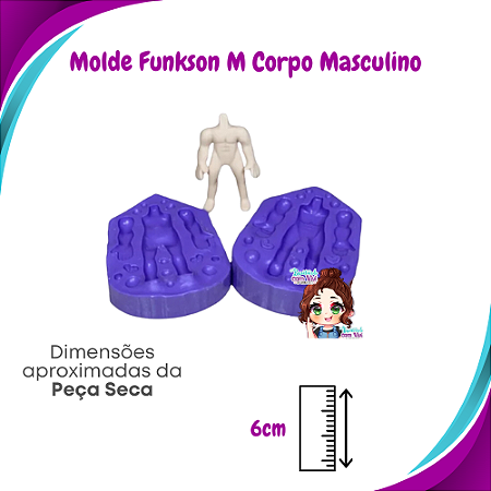 Molde de Silicone Pop Funkson M - Corpo Masculino - BCV