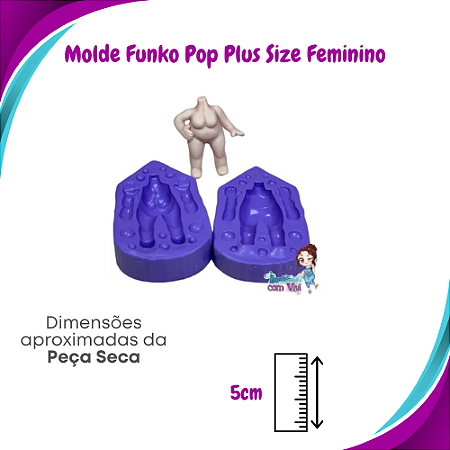 Molde de Silicone Pop Funkson P - Corpo Plus Size Feminino - BCV