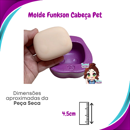 Molde de Silicone Pop Funkson P - Cabeça PET - BCV