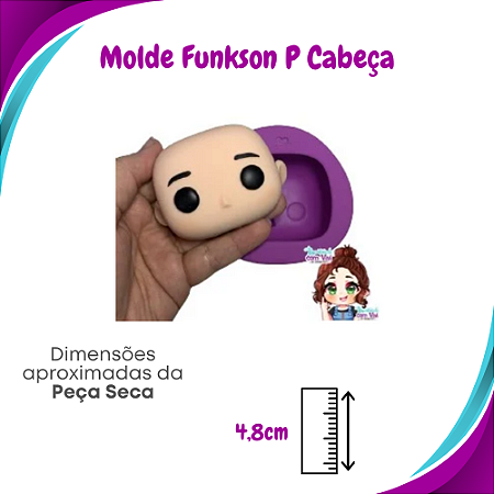 Molde de Silicone Pop Funkson P - Cabeça - BCV