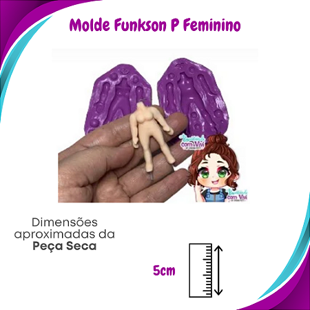 Molde de Silicone Pop Funkson P - Corpo Feminino - BCV