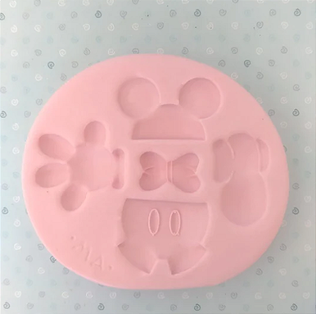Molde de Silicone kit Mickey e Minnie - Marcela Arteira