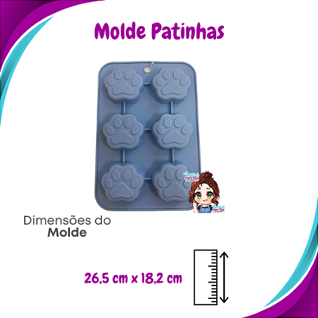 Molde de Silicone Patinha - Forma de Silicone (TAM G) - Daiso