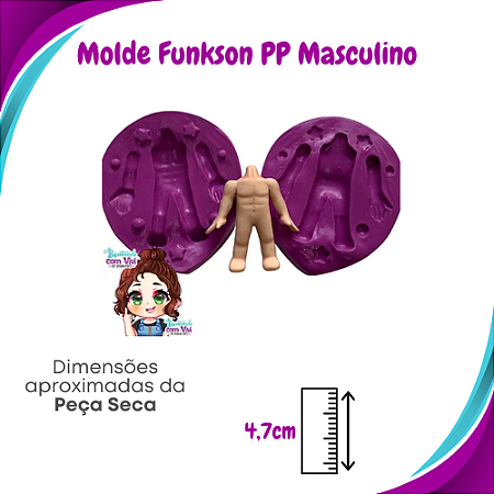 Molde de Silicone Pop Funkson PP - Corpo Masculino - BCV