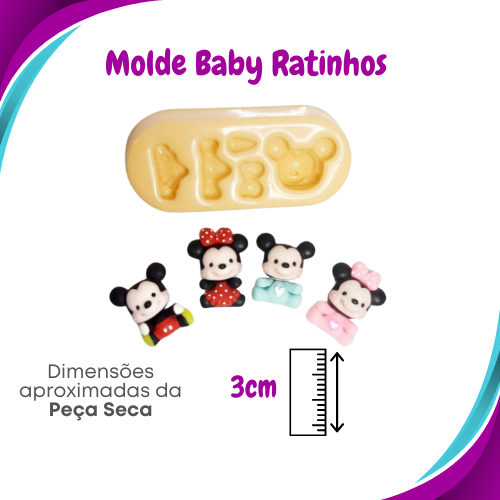 Molde Baby Ratinhos - Ateliê do Molde
