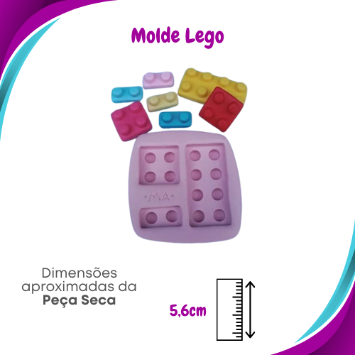 Molde de Silicone Lego - Marcela Arteira