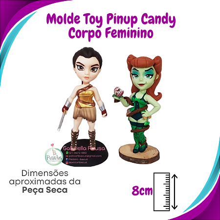 Molde de Silicone Toy Pinup Candy - Corpo Feminino - BCV