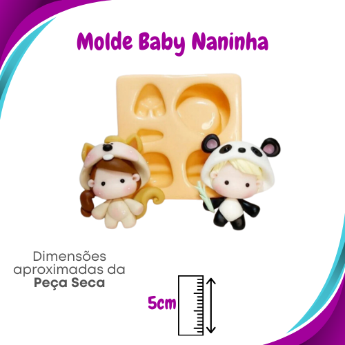 Molde de Silicone Baby Naninha - Ateliê do Molde