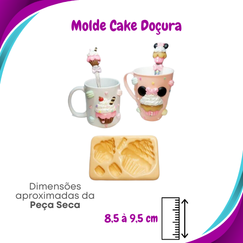 Molde de Silicone Cake Doçura - Ateliê do Molde