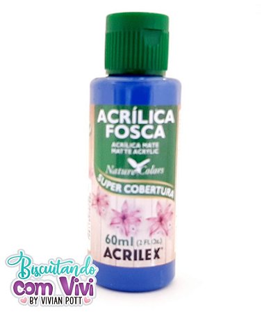 Tinta Acrílica Fosca Acrilex - Azul Intenso