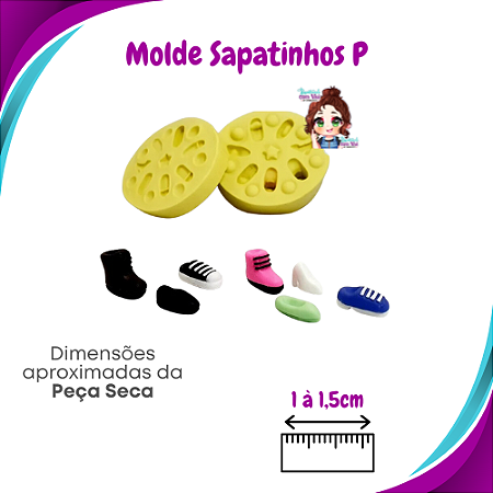 Molde de Silicone Sapatinhos P - BCV