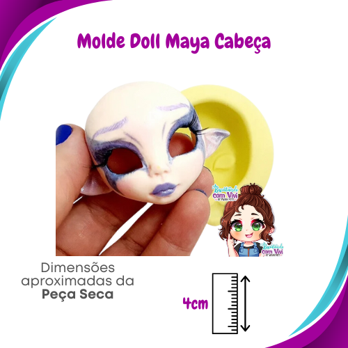 Molde de Silicone Doll Maya - Cabeça - BCV
