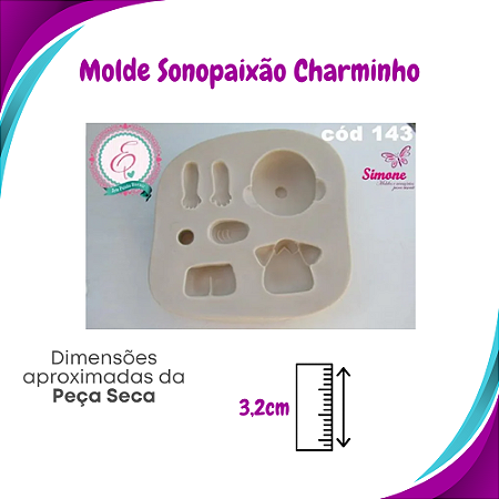 Molde de silicone Snopaixão Charminho - Simone Moldes