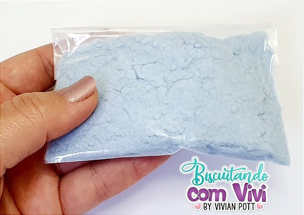 Pó para Flocagem Azul Bebê - 20g