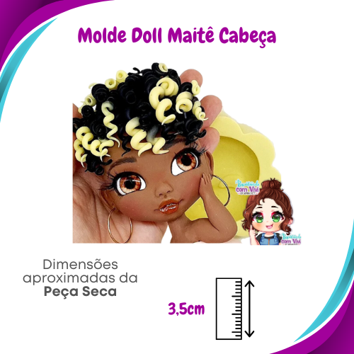 Molde de Silicone Doll Maitê - Cabeça - BCV