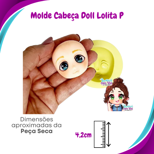 Molde de Silicone Doll Lolita P - Cabeças - BCV