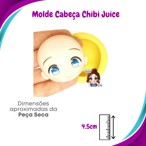 Molde de Silicone Chibi Juice - Cabeça - BCV