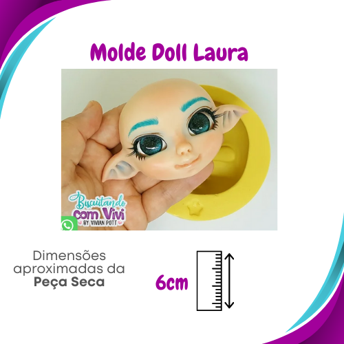 Molde Cabeça Doll Laura - BCV