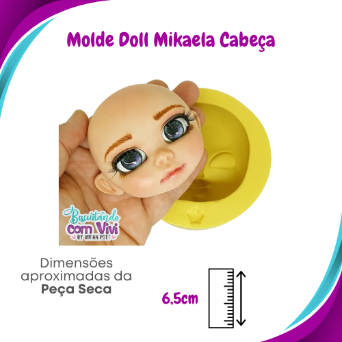 Molde de Silicone Doll Mikaela - Cabeça - BCV