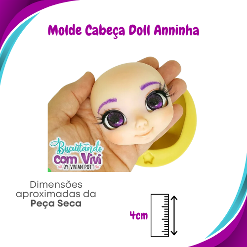 Molde de Silicone Doll Anninha - Cabeça - BCV