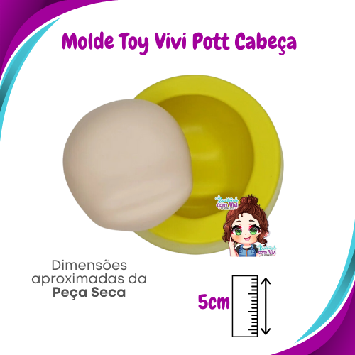 Molde de Silicone Toy Vivi Pott Cabeça - BCV