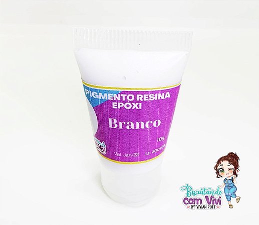 Pigmento Branco Opaco Res. Epóxi 25g - BCV