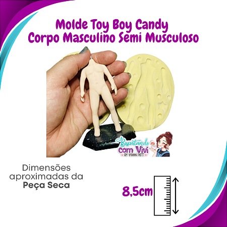 Molde de Silicone Toy Boy Candy - Corpo Masculino Semi Musculoso - BCV