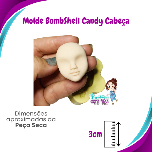 Molde de Silicone Toy Bombshell Candy - Cabeça - BCV